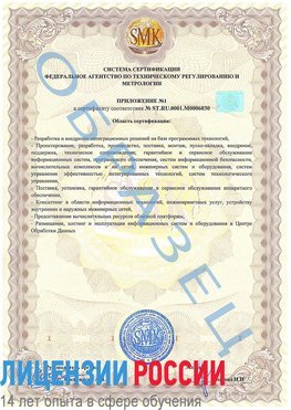 Образец сертификата соответствия (приложение) Бирск Сертификат ISO 27001